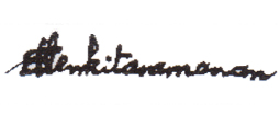 Signatory-S. Venkitaramanan