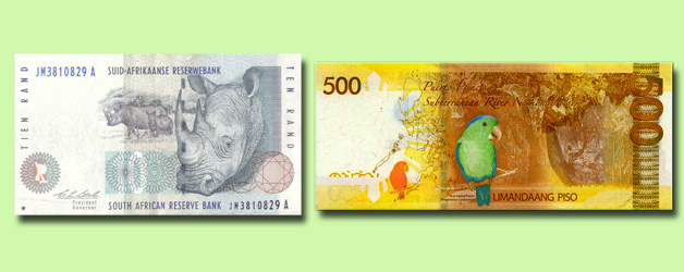 animals on banknotes
