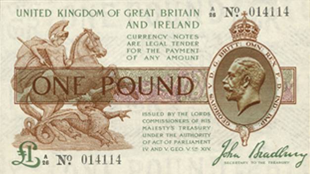 1 pound treasury notes