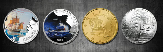 coins with ships