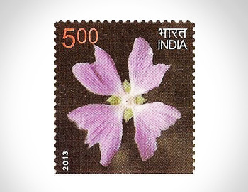 Flowers on postage stamps