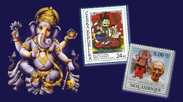 ganesha-on-stamps