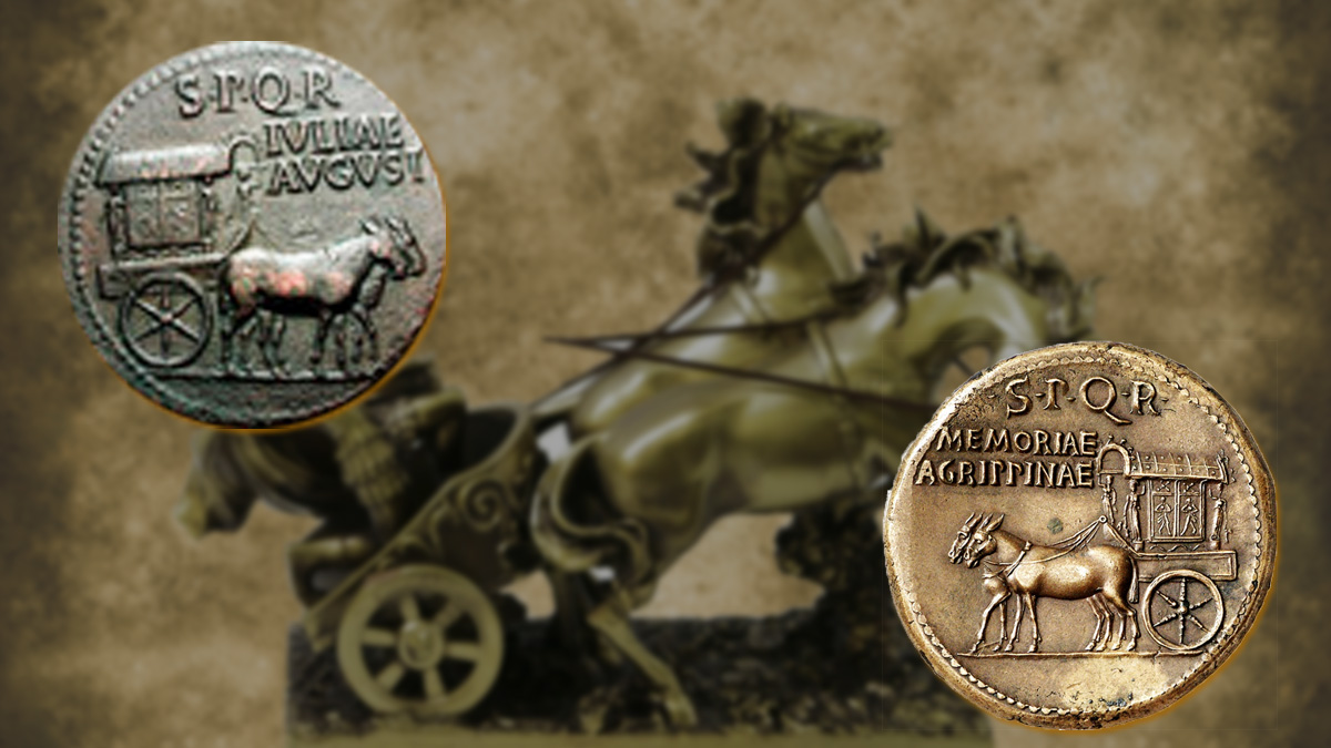 chariots on Roman Coins