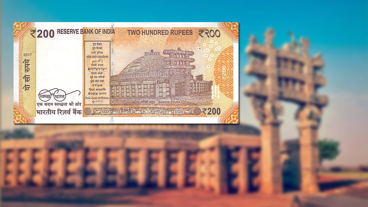 Historical Monuments printed on Indian Currency