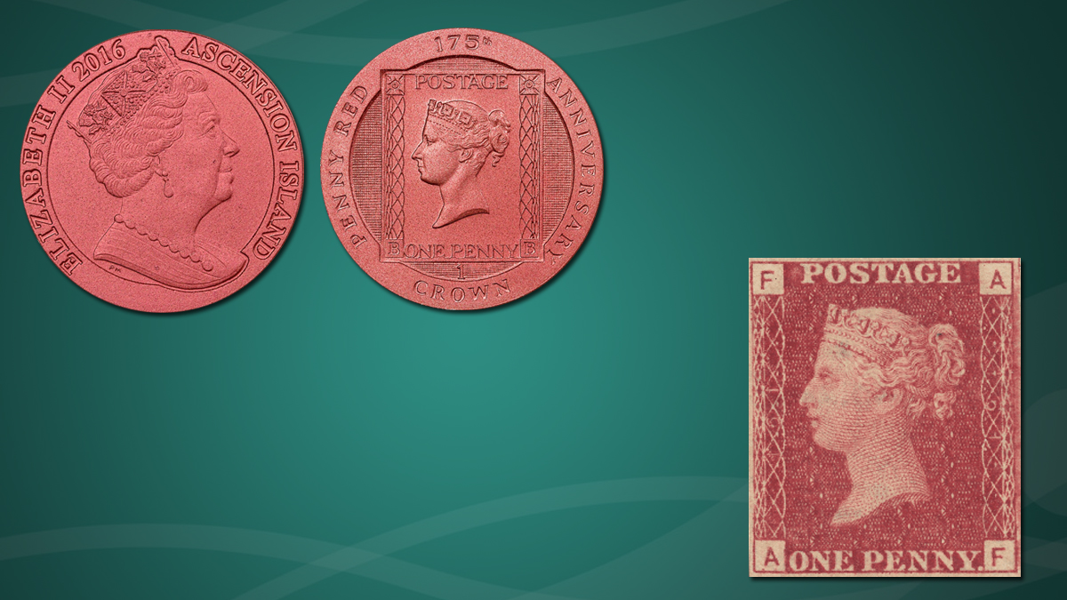 Commemorative Coins depicting Postage Stamps