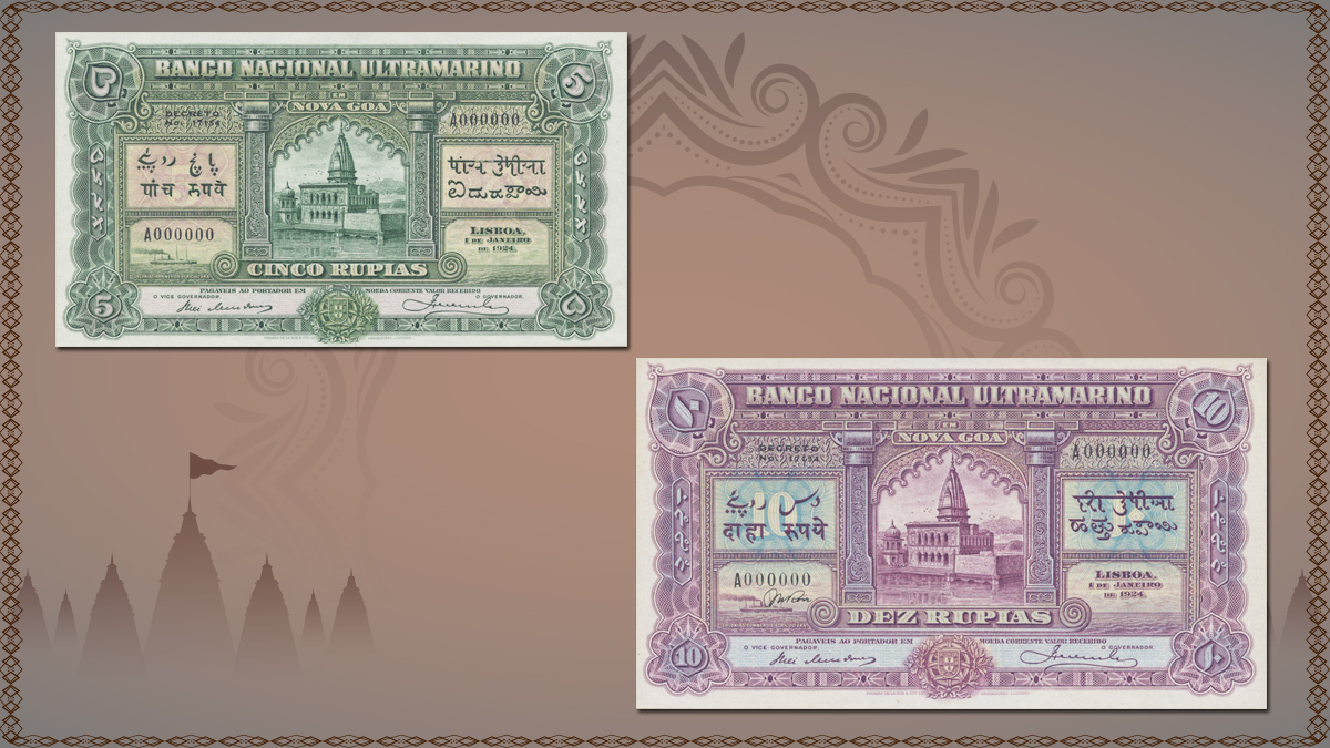 portuguese-india-banknotes-depicting-temples